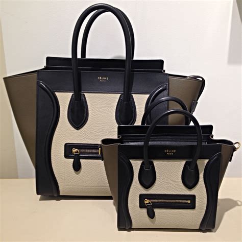 celine luggage mini vs medium|Celine mini luggage tote sale.